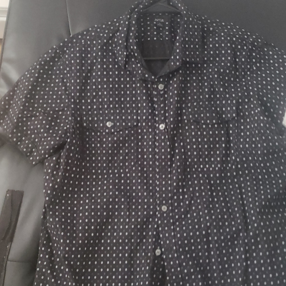 Mens button T-shirt